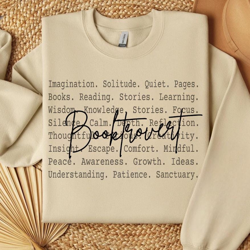 Booktrovert Shirt Png File, Book Lover Typography Tee, Reader Introvert ...
