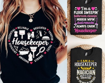 Housekeeper PNG Bundle of 3, Funny Housekeeping Quotes PNG file, Cleaning Lady Shirt Design, Maid Humor PNG Digital Download, Gift for maid