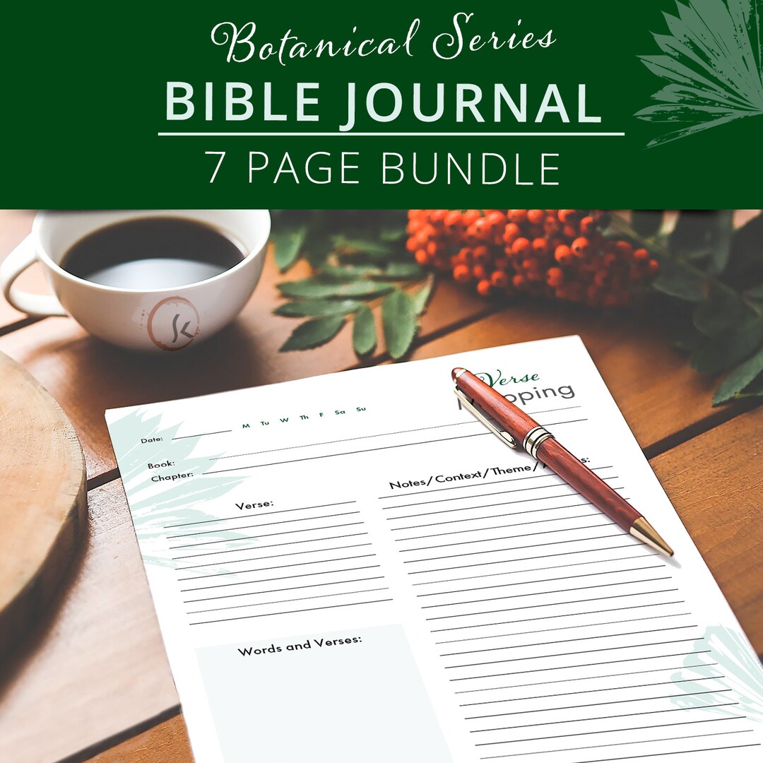 Printable Bible Journal Study Sheets Faith Based Bundle Journal Prayer ...