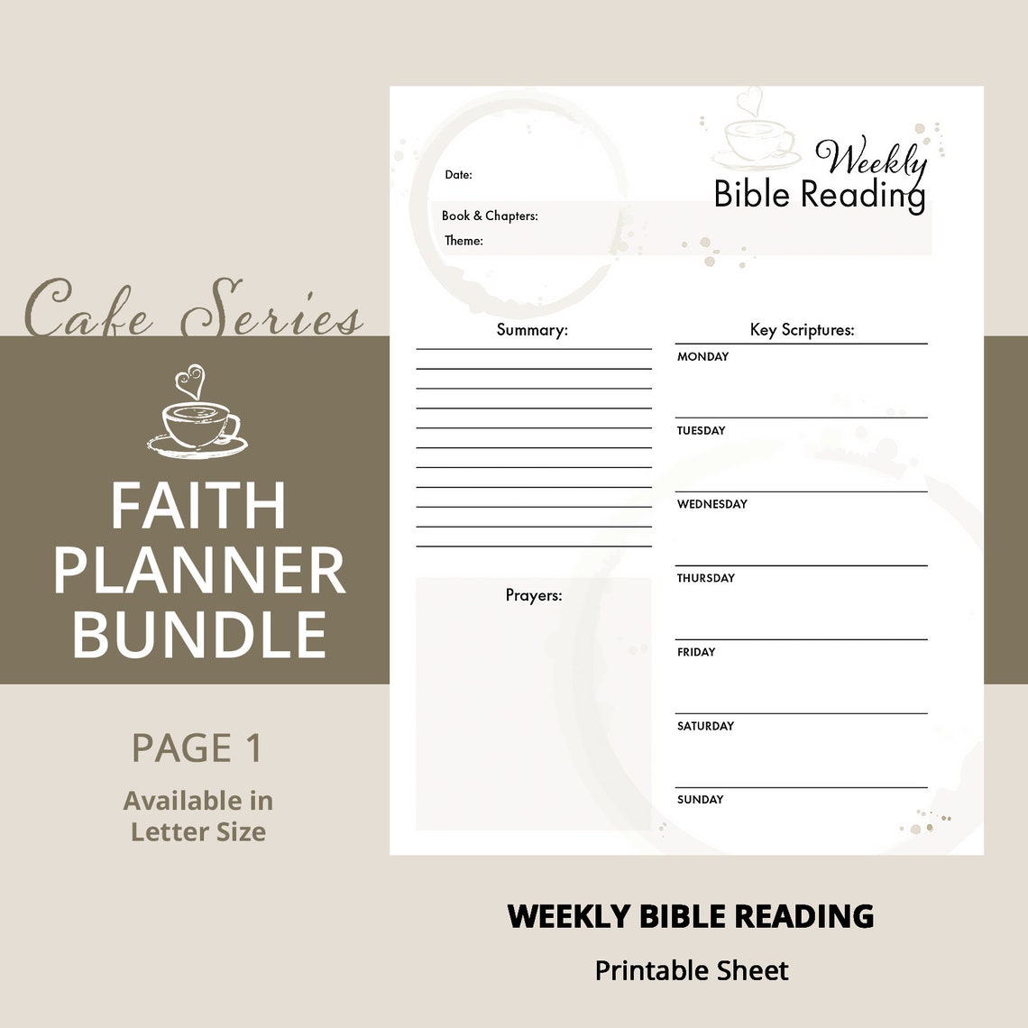 Printable Bible Journal Study Sheets Faith Based Journal Printables ...