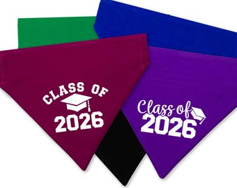 Bandana para cachorro de formatura - Turma de 2026
