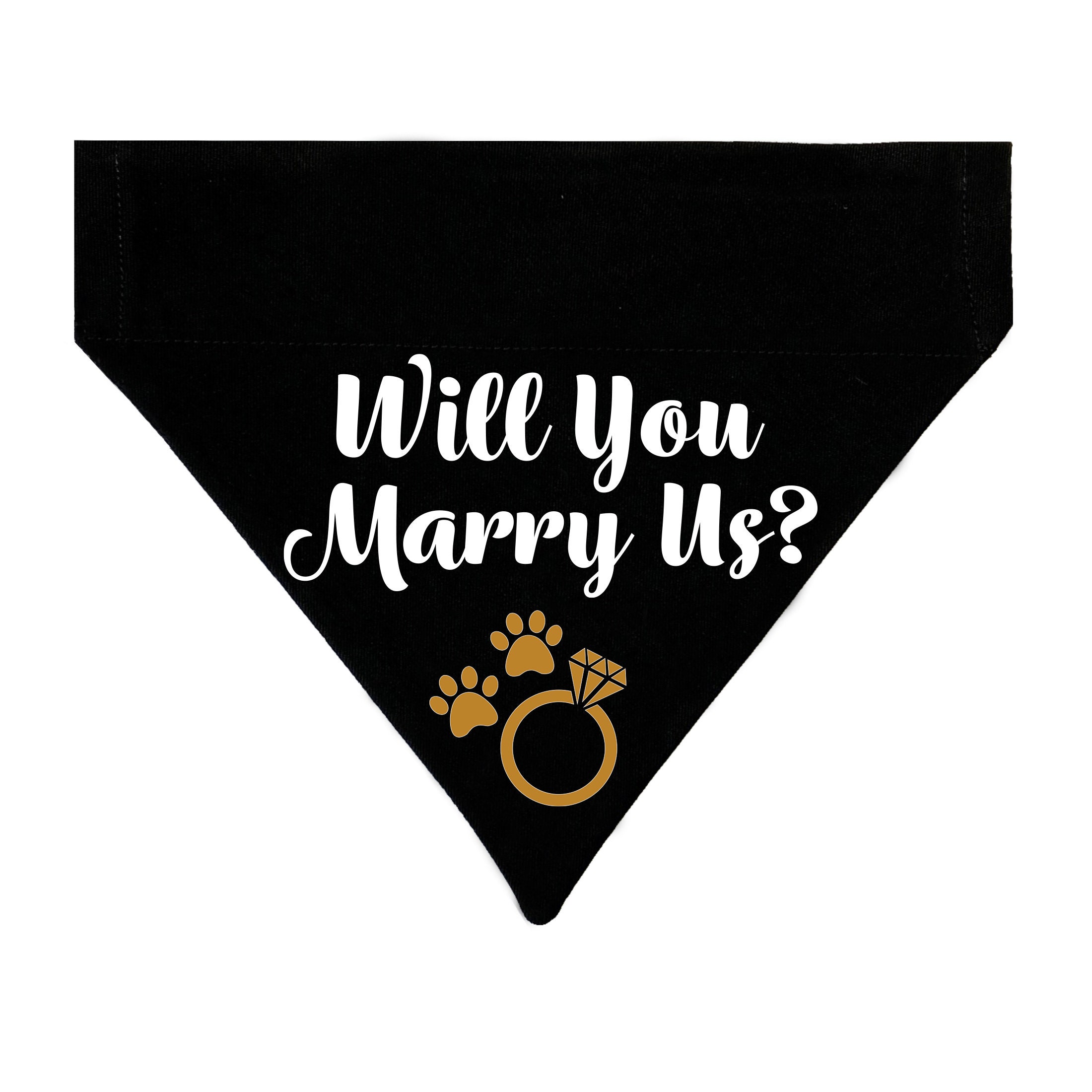 Will You Marry Me Dog Bandana Will You Marry Us Dog Bandana Etsy