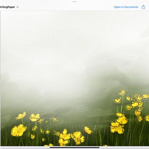 Briefpapier zum Ausdrucken – 8 Seiten Mini Set | Digitales Briefpapier | Handgezeichnete Kunst | Blumige Ruhe