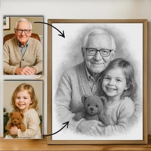 Fotobearbeitung Merge, Verstorbenen zum Foto hinzufügen, Muttertagsgeschenk, Familienporträt, Personen zum Foto hinzufügen, Kombinierte Fotos, Mehrere Fotos zusammenfügen