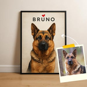 Custom Pet Portraits Using Pet Photo Personalized Digital Dog Portraits Cat Portraits Custom Dog Portraits Custom Pet Art Pet Drawing Poster