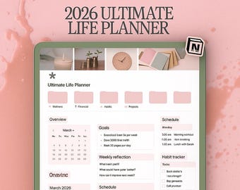 Digital Planner 2025 • Hyperlinked iPad Planner • GoodNotes Digital Planner • Weekly & Daily Digital Notebook • Productivity Planner PDF