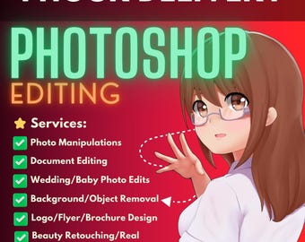 Custom Photo Editing Service: Photoshop Image Enhancement & Restoration