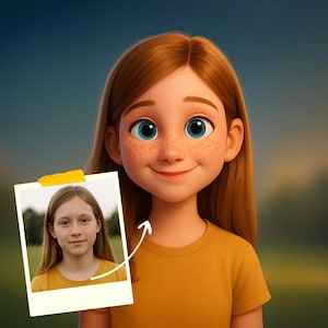 Personalisierte 3D-Comic-Figur | Paar, Familie, Haustier Geschenk | Digitale Pixar Kunst | Benutzerdefiniertes Pixar Style Portrait von Ihrem Foto | Einzigartiges Geschenk