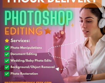 Photoshop Editing & Photo Retouching: Background Removal, Photo Restoration