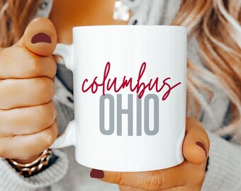 Taza de café de Columbus, Ohio: regalo para los aficionados al deporte