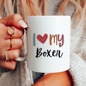 Boxer Coffee Mug, Boxer Mug, Dog Lover Coffee Mug, Boxer Gift, Gifts for Boxer Lovers