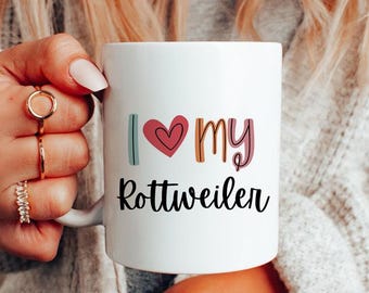 Rottweiler Coffee Mug, Dog Lover Gift
