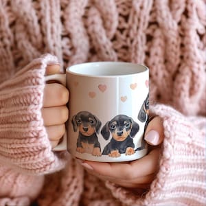 Dachshund Coffee Mug, Dachshund Mug, Dog Lover Coffee Mug, Dachshund Gift, Gifts for Dachshund Lovers
