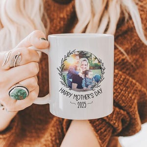 Personalized Mothers Day Mug Custom Photo Coffee Cup Gift for Mom Gift for Grandma Gift from Kids Mother&#39;s Day Gift for Her 2025 Custom Mug