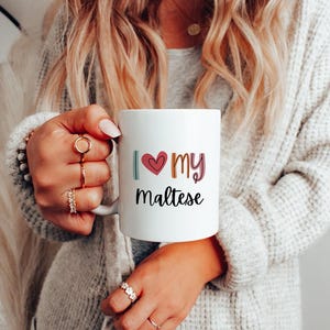 Maltese Coffee Mug, Maltese Mug, Dog Lover Coffee Mug, Maltese Gift, Gifts for Maltese Lovers