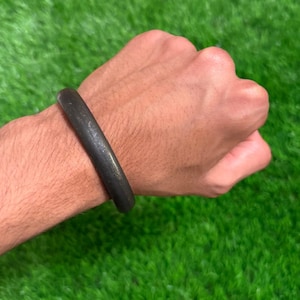 Sikh Sarbloh Kara Pure Iron Heavy Black Bangle Metal Singh Kaur Bracelet Khalsa O12G