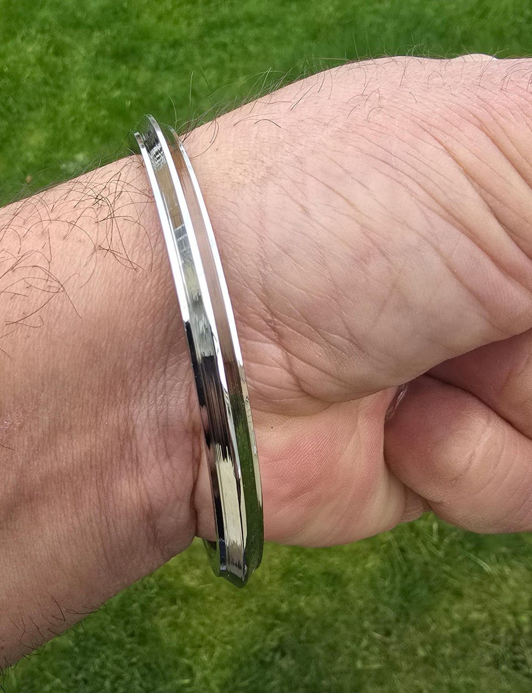 Punjabi Kara | 999 Pure Silver Sikh Khalsa | Handmade Kada | Made In USA - Foto 7