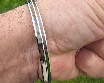 Stainless Steel Kara Sikh Singh Kaur Khalsa Bangle One Edge Collar Design Kada F5A Bracelet Karray Karha