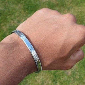Hazoor Sahib Kara Chrome Plated Iron Sikh Kada Singh Kaur Hazur Sahib Bangle G4G