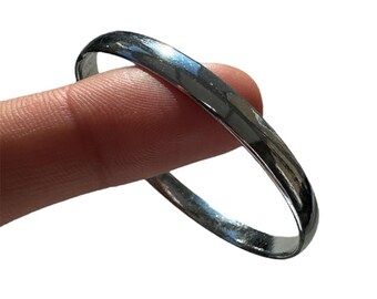 Sikh Kara Chrome Plated Kids Bracelet Kada Singh Kaur Khalsa Kakaar Punjabi Sikhism Bangle Karra Smooth Traditional Design DD55