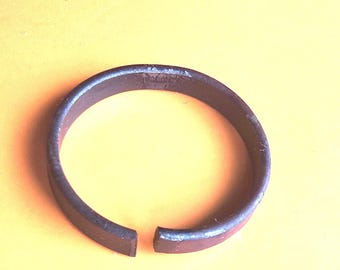 Black Horse Shoe Shani Protection Ring Nazar Shield Iron Challa Adjustable Size Saturn Planet benefits Shani Dosh Pooja Good Luck Amulet
