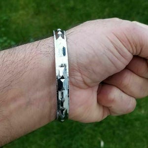 Sikh Kara Diamond Cut Chrome Plated Iron Bangle Sikh Kada Singh Khalsa Karha G13