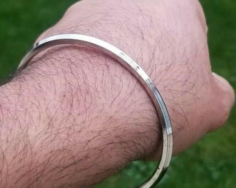 Roestvrijstalen Kara Lines dunne Sikh Kada-armband Singh Kaur Khalsa-armband Q2G