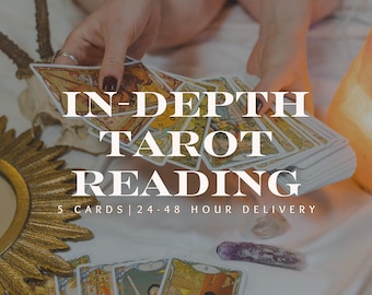 5-Karten-Tarot-Lesung | Personalisierte Einsicht, Liebe, Karriere (PDF)