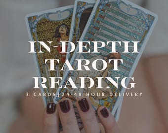 Personalisierte 3-Karten-Tarot-Lesung | Liebe, Karriere, Leben (PDF)