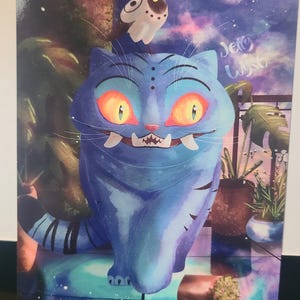 Kpop Demon Hunters Art Print | Handmade Derpy Tiger Digital Art | 2 sizes