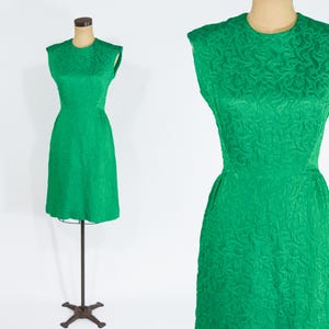 1960s Green Party Dress, Small