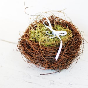 Birds Nest Ring Bearer Pillow, Woodland Ring Bearer Pillow, Ring Bear Birds Nest, Birds Nest Ring Bearer Pillow Alternative, Ring Bearer
