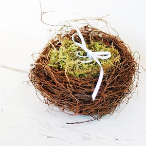 Birds Nest Ring Bearer Pillow | Woodland Ring Bearer Pillow | Ring Bear Birds Nest | Birds Nest Ring Bearer Pillow Alternative