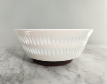 Rice Porcelain Friedl Holzer-Kjellberg Large Bowl for Arabia, Made in Finland, Free Shipping