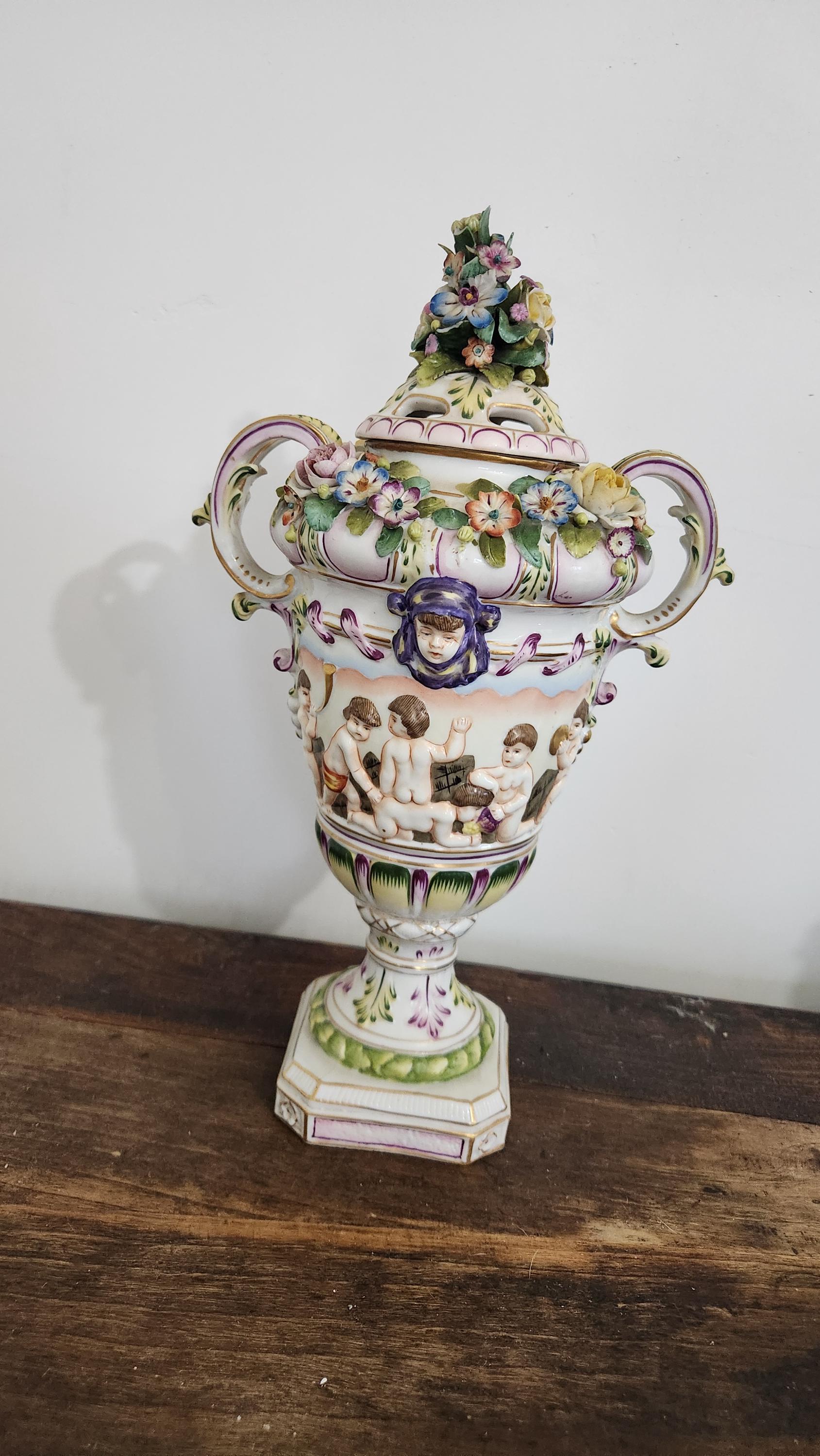 Dresden Porcelain Jar - Etsy