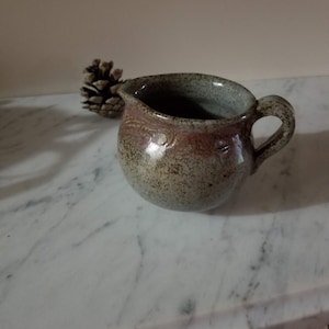Glazed Milk Creamer + Handmade Ceramic Jug + Milk Pourer + Kitchen Creamer, Kitchen Decor Free Shipping