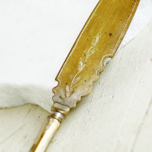 Cuchillo de pescado vintage raro para cenas de Nochebuena, banquete italiano / Regalo perfecto para la anfitriona / 7 peces / Cuchillo para trinchar pescado