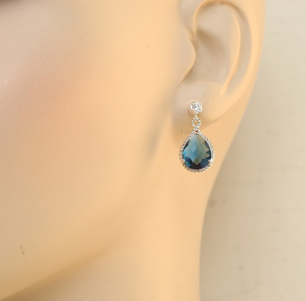 Lacob Eye Teardrops Rhinestone Earrings