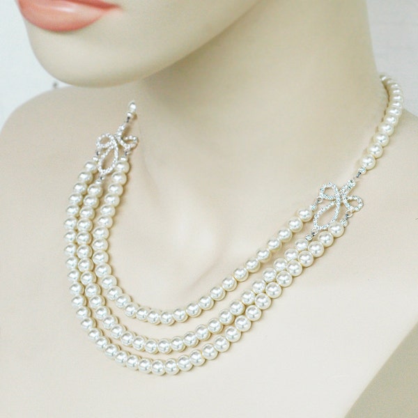 Naomi - Vintage Inspired Evening or Bridal Necklace for your Elegant Wedding