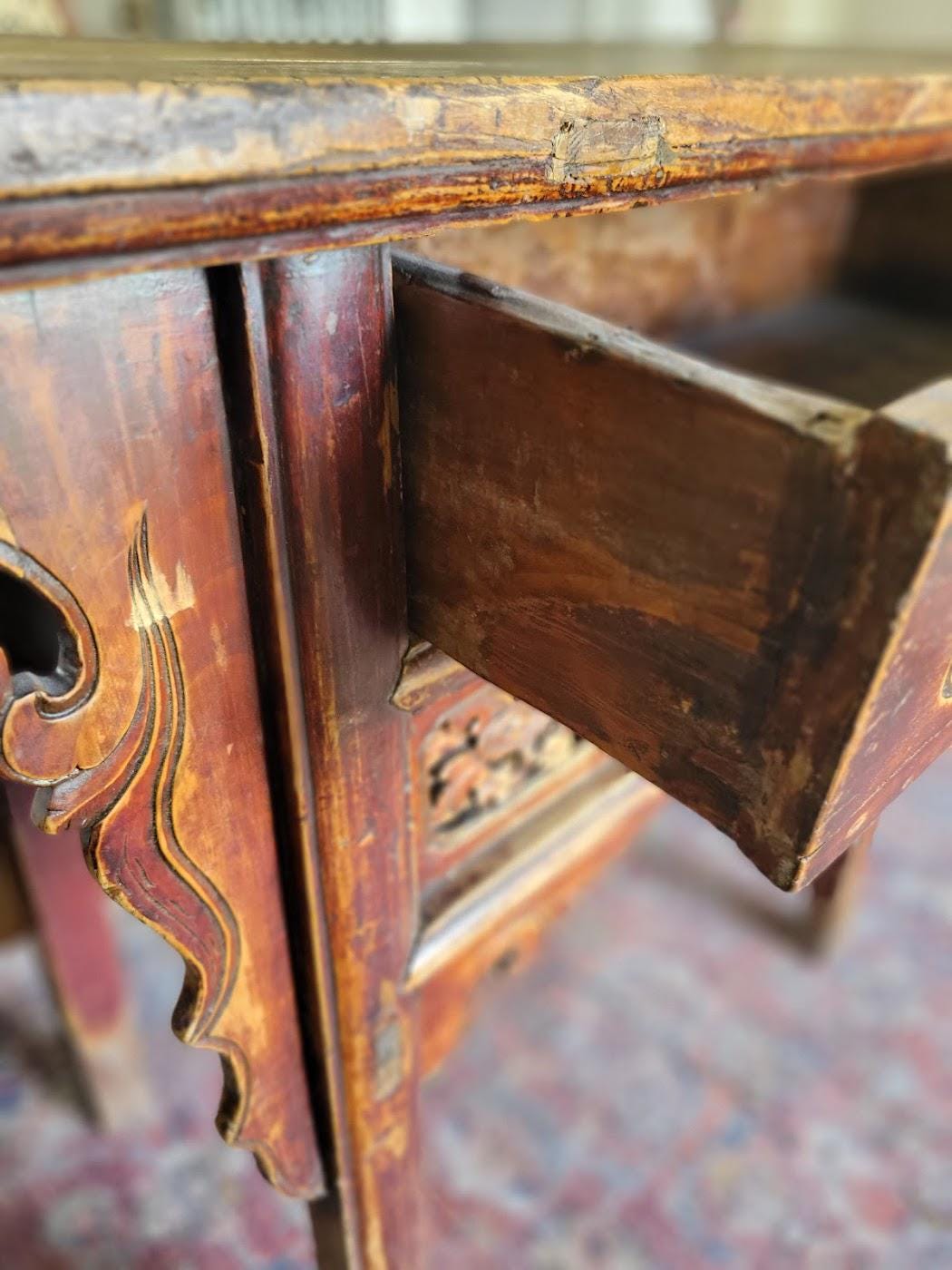 アジアン衝立 ビンテージ品 Chinese Antique, Rare Vintage Chinese Sideboard, Imported