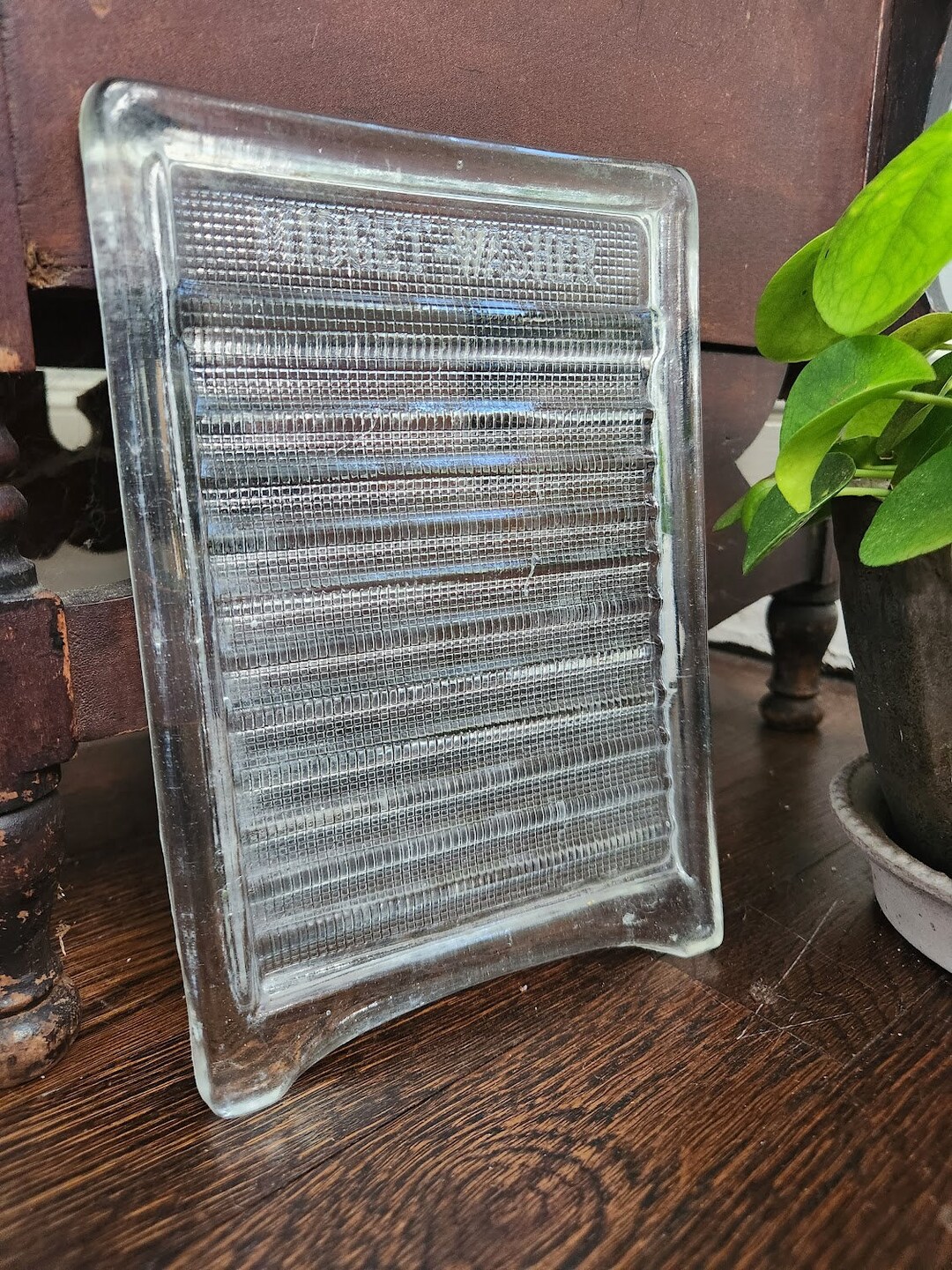 WWII Midget Glass Washboard Vintage Figural Pressed Clear Etsy