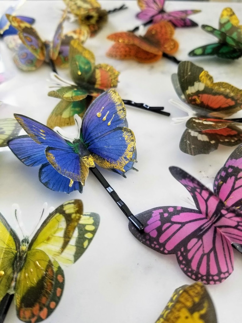 Butterfly hair pins bridal hair accessory butterfly hair pin Etsy