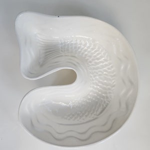 Vintage Fish German Ironstone Bundt Cake Jell-O Mold Antique Ironstone Aspic Jelly Mold Mother&#39;s Day Gift 2023 Kitchen Vintage Wall Décor