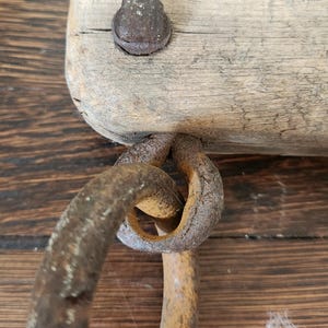 Rustic Vintage Antique Singletree Yoke – 37&quot; Wooden Horse Harness Farm Tool – Vintage Wall Decor with Iron Rings