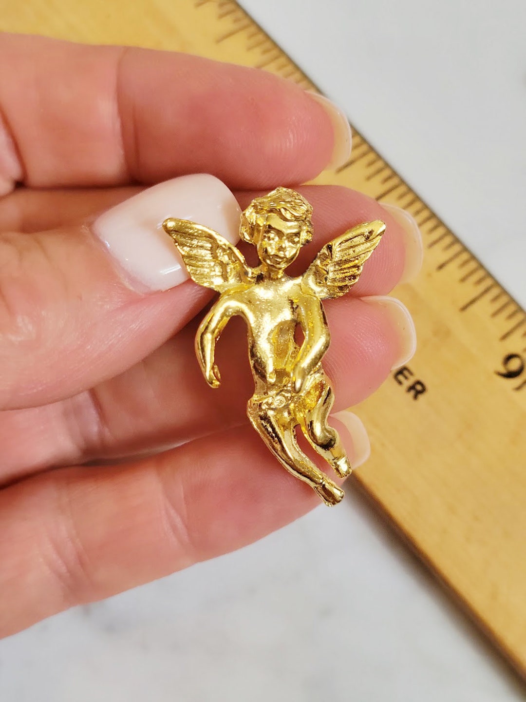 Guardian Angel Lapel Pin, Angel on My Shoulder, Angel With Hallo Pin