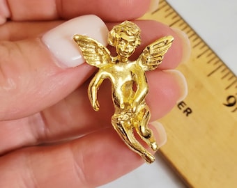 Guardian Angel Lapel Pin, Angel on my Shoulder, Angel with hallo pin, Celebration of Life Angel Pin, Large Guardian Angel Pin, Hat Pin