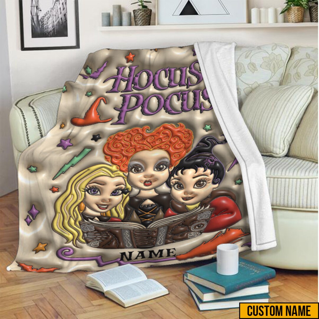 Hocus Pocus Blanket Custom Hocus Pocus Movie Blanket Etsy