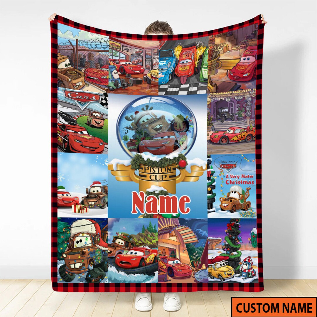 Personalzied Disney Pixar Cars Fleece Blanket, Disney Cars Movies