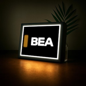 Oliver Bearman (Haas F1) Name Abbreviation with LED Lighting, Formula 1, F1 Racing