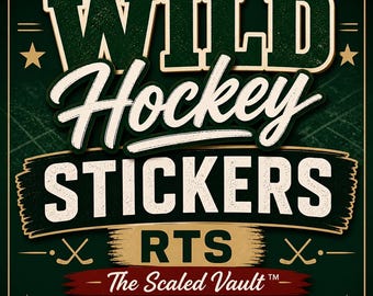 Wild stickers, white 2.5”